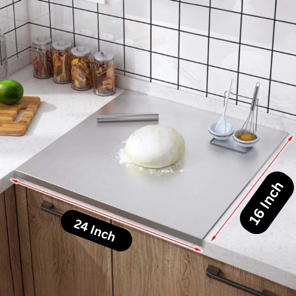 24 Inch by 16 Inch Stainless Steel Chopping Board