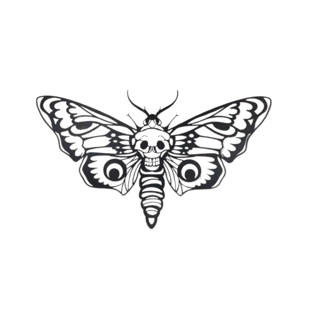 Death Head Skull Butterfly Wall Decor (WD103)