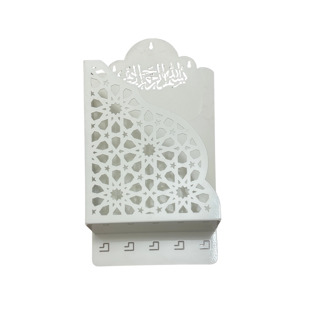 Quran Holder Wall Mount With Hanger - White Colour