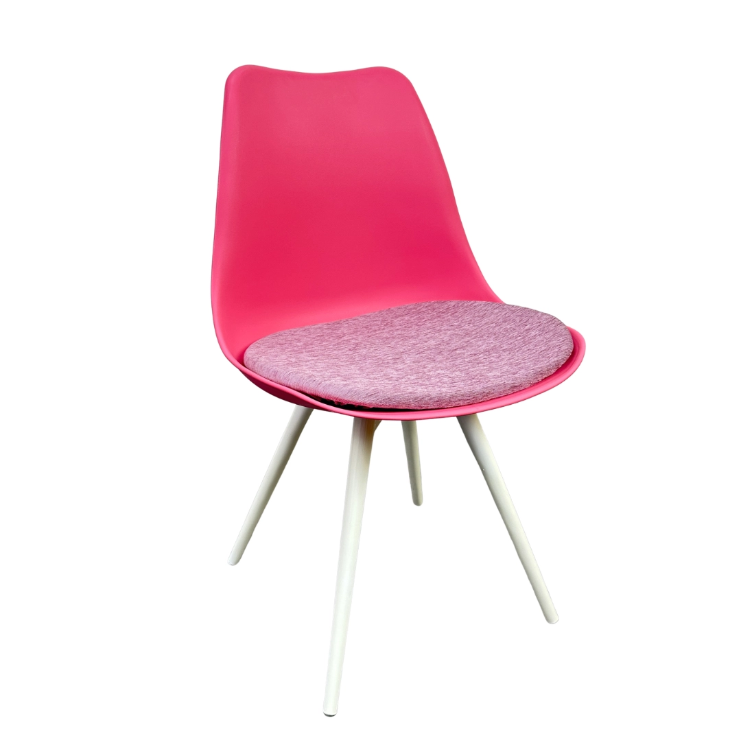 Solfa Signature Tulip Chair - Premium Metal Stand, Fabric Seat