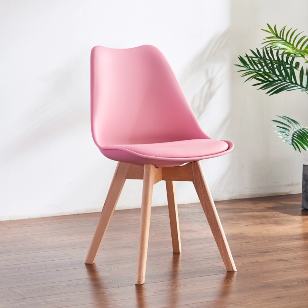 値下げ！！！moda en casa tulip chair ピンク moda en casa tulip
